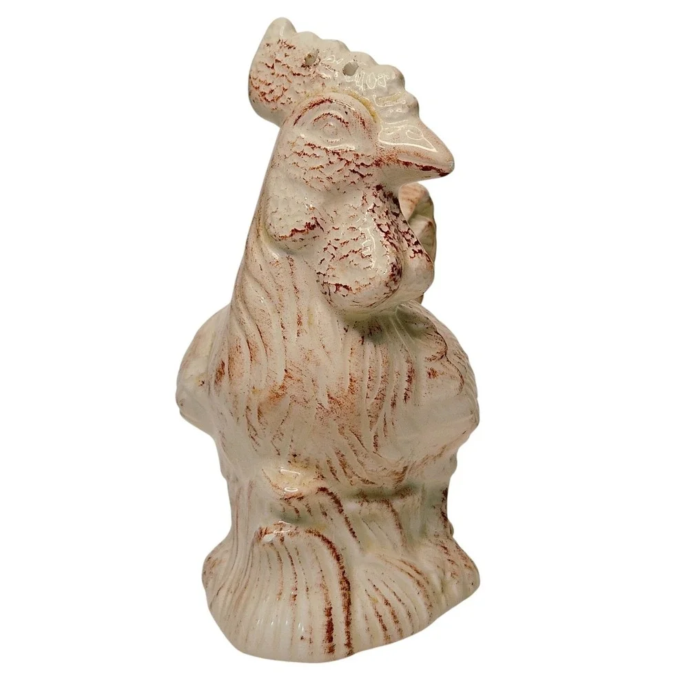 *Ceramic‎ Rooster Salt Pepper Shakers 5